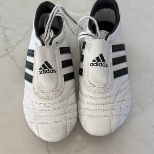 Adidas ladies White and Black indoor floor shoes